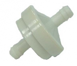 Fuel filter, fits BS 1/4" Line, white 