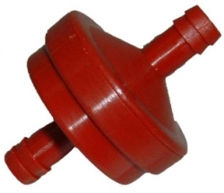 Fuel filter, fits BS 1/4" Line, red