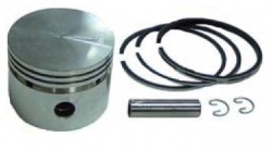 Piston with pin&clips + Ring set, fits BS 3, 3,5 A 5 HP